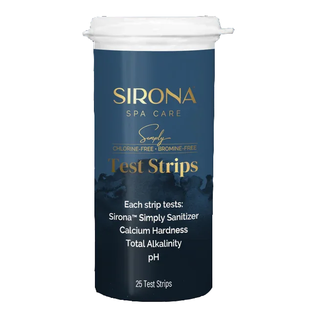 Sirona Simply cold plunge water test strips for non-chlorine