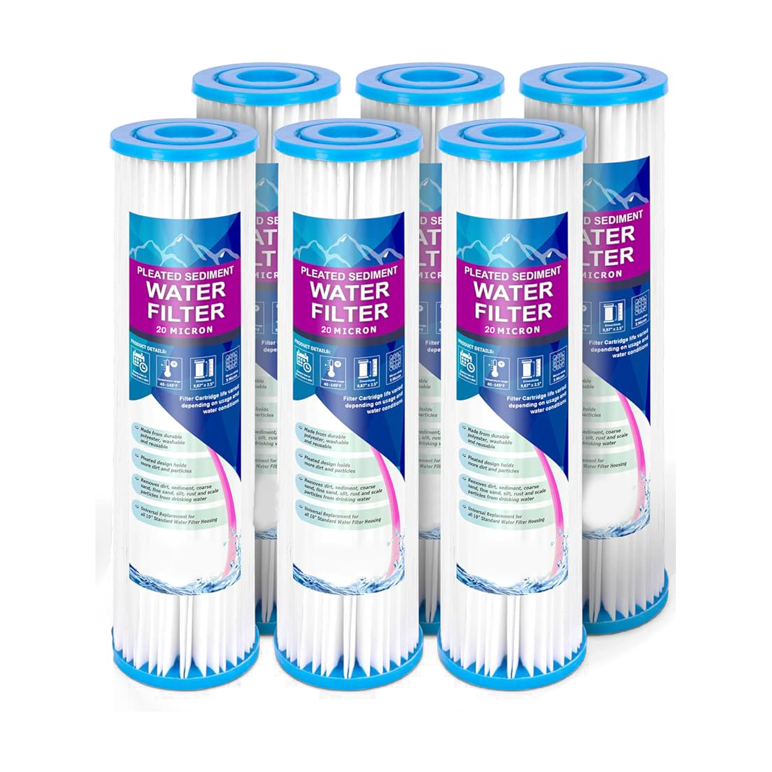 Cold plunge water filters