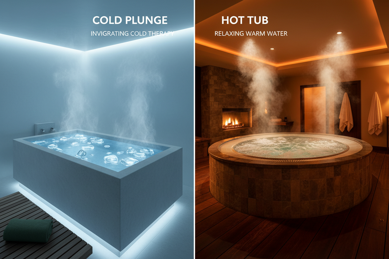 cold plunge vs hot tub