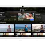 PrimalOS on an indoor touchscreen showing video and control options for Primal Plunges cold plunges