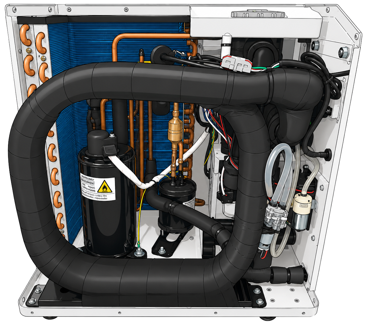 Primal chiller internal components