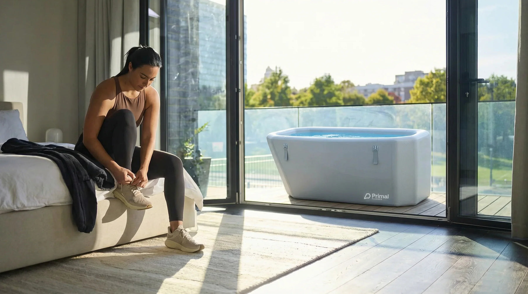 Patios, decks, wherever there's a flat spot.