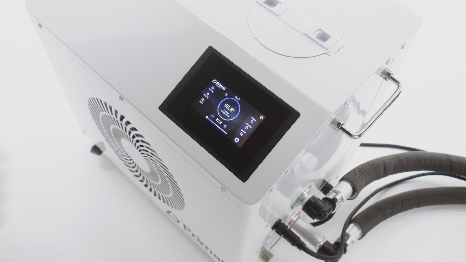 Adjusting the temperature on the Primal chiller