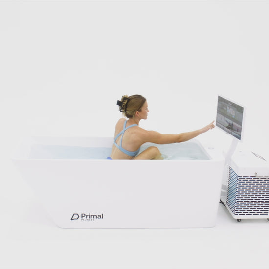 Built-in touchscreen in use