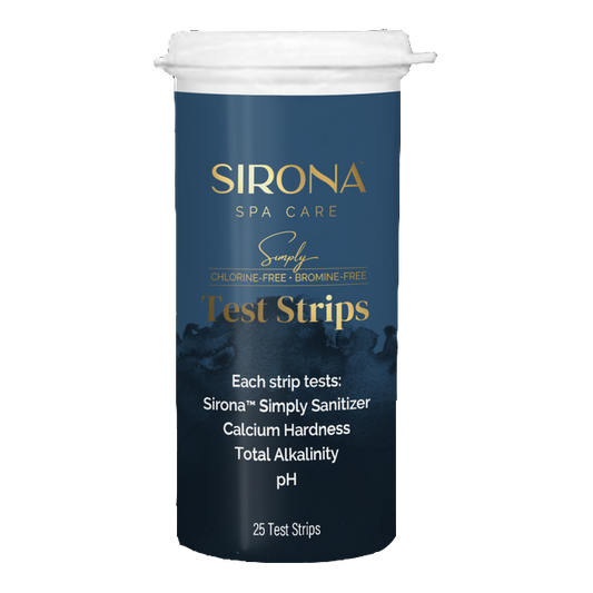 Sirona Simply cold plunge water test strips for non-chlorine