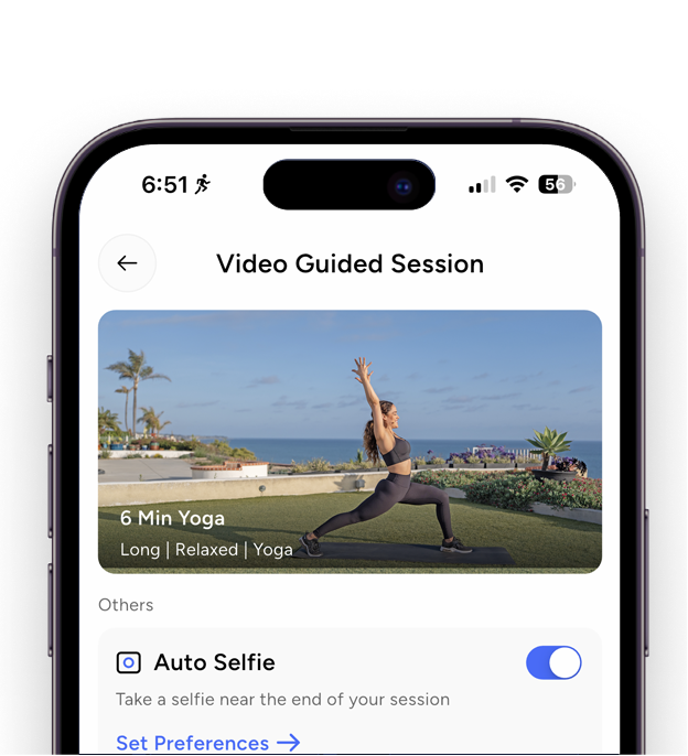 iPhone with Primal Plunges PrimalOS app running on it